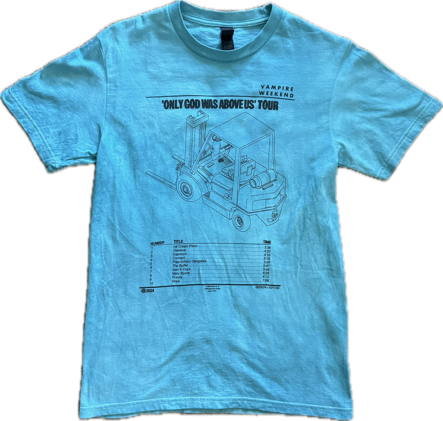 (S) VW Only God Was Above Us 2024 Tour Shirt
