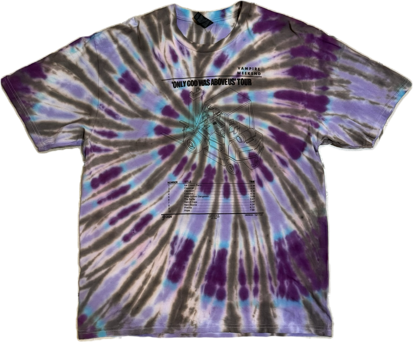 (XL) VW Only God Was Above Us 2024 Tour Shirt