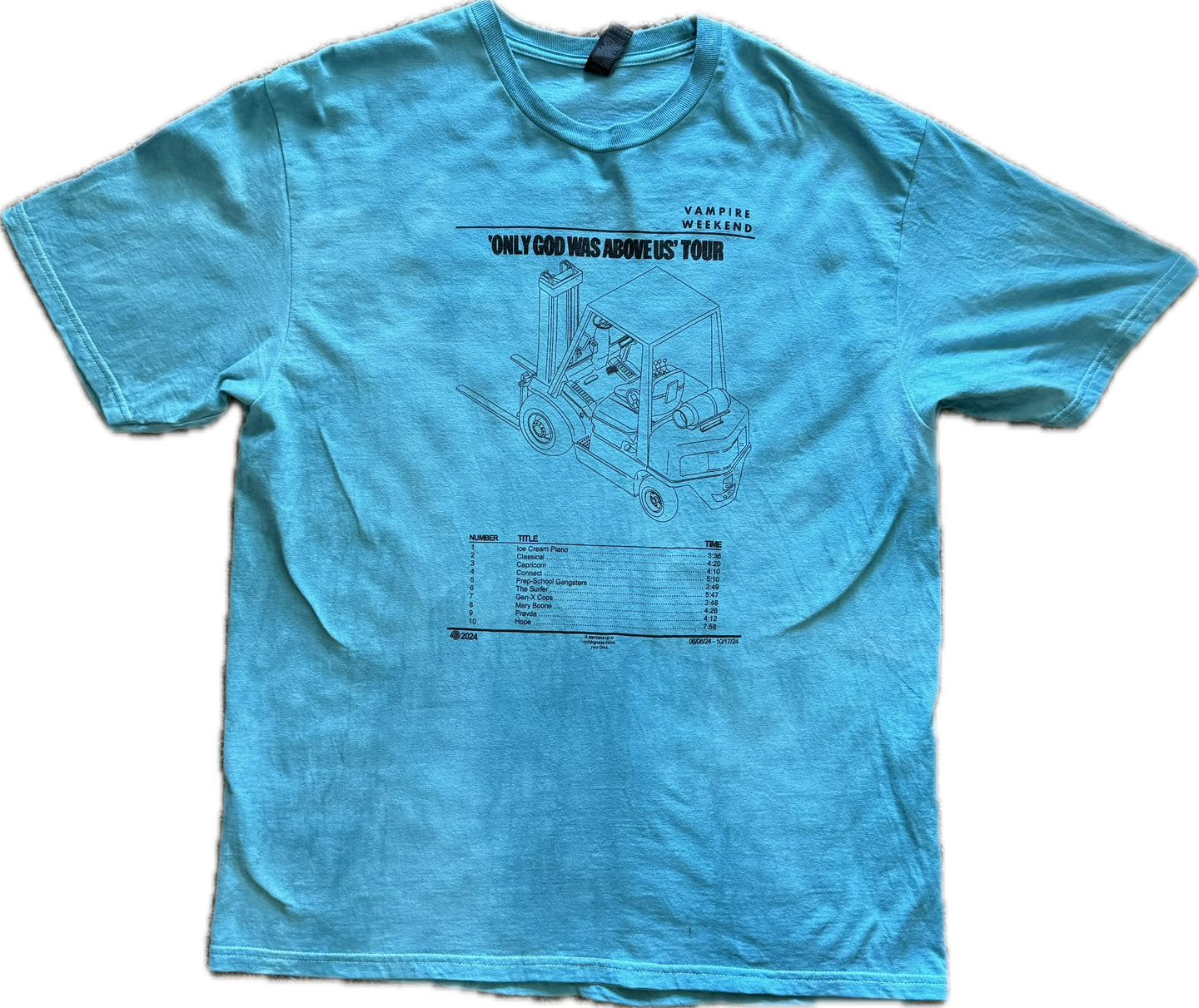 (XL) VW Only God Was Above Us 2024 Tour Shirt