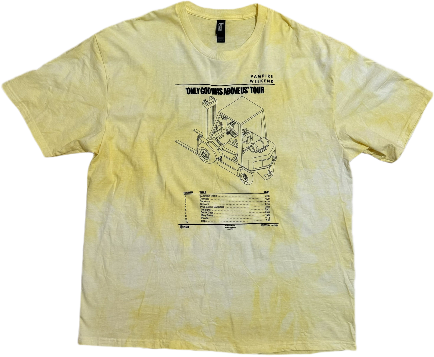 (2XL) VW Only God Was Above Us 2024 Tour Shirt