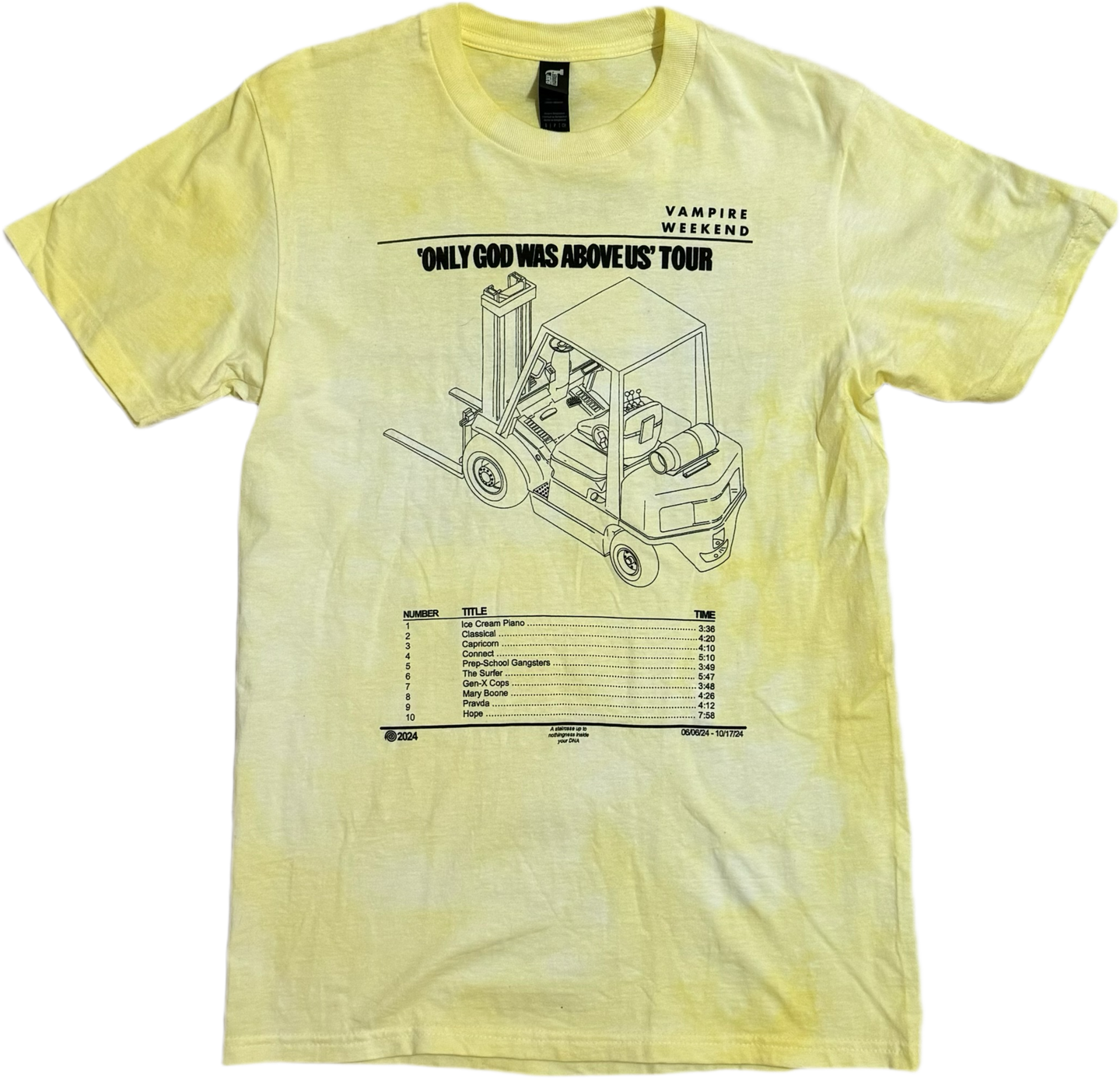 (S) VW Only God Was Above Us 2024 Tour Shirt