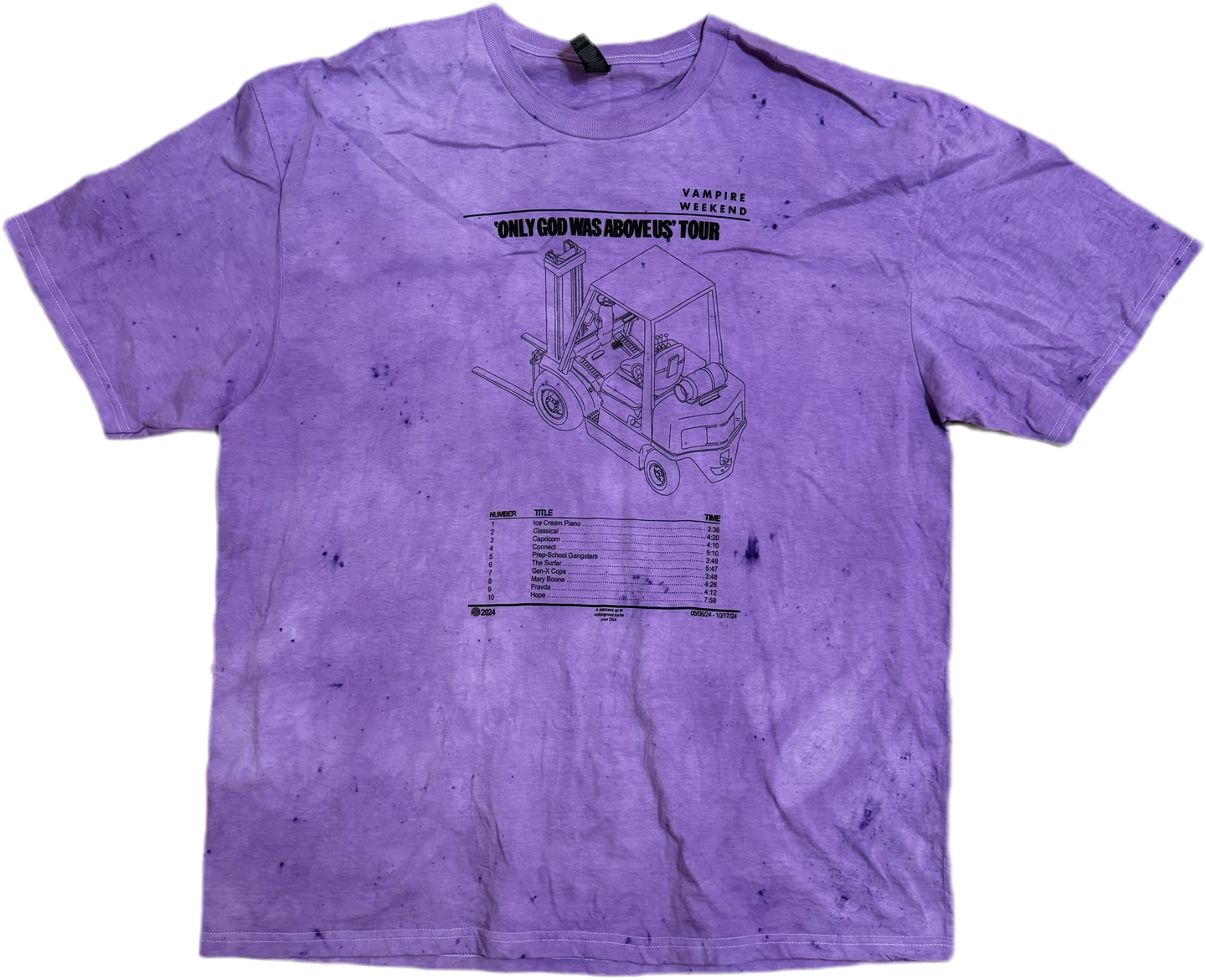 (2XL) VW Only God Was Above Us 2024 Tour Shirt