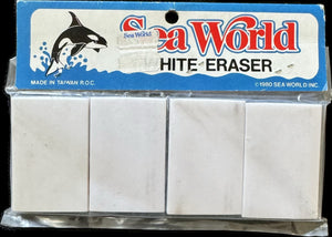 1985 SEAWORLD erasers Shamu And His Crew