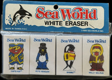 Load image into Gallery viewer, 1985 SEAWORLD erasers Shamu And His Crew