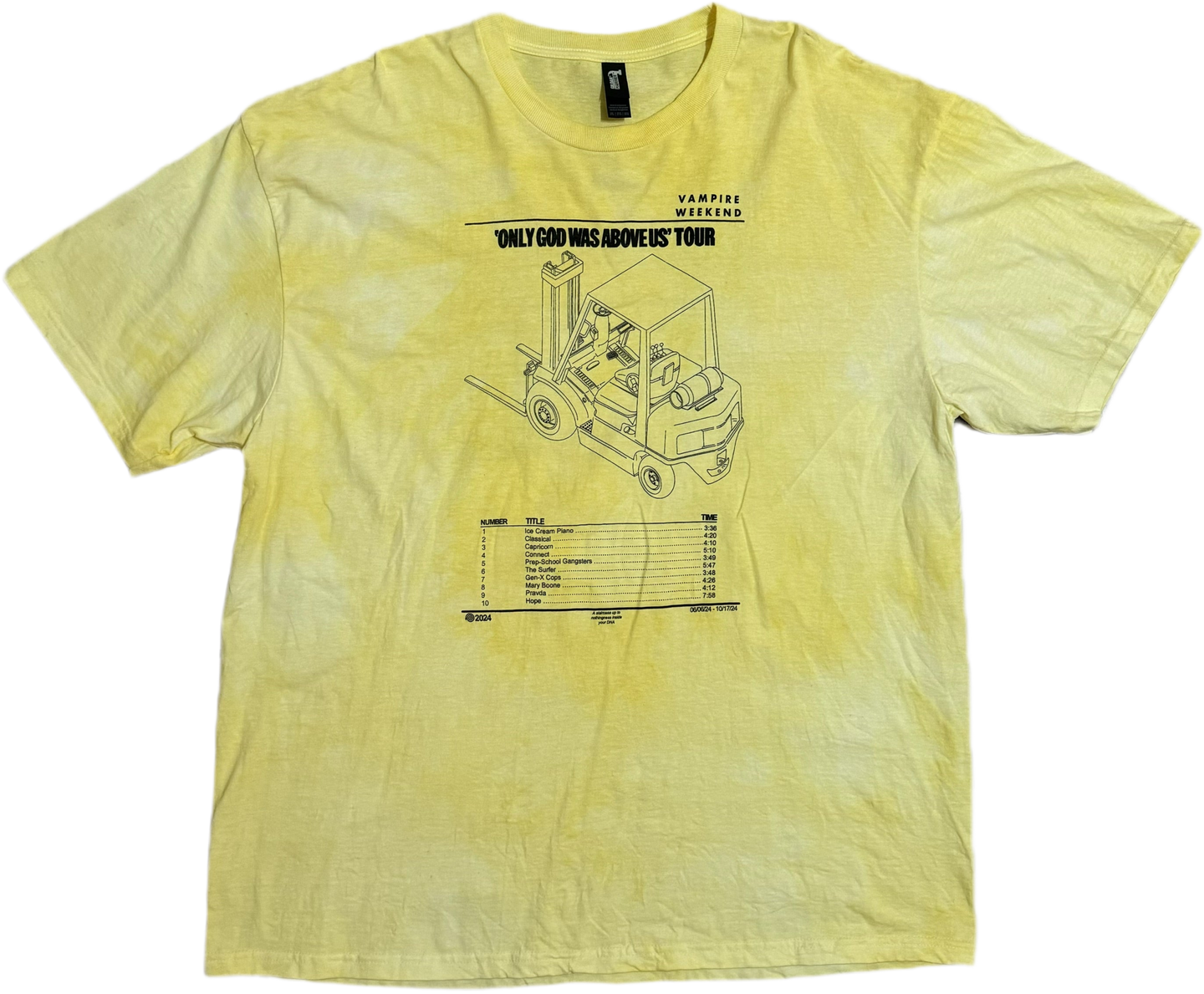 (2XL) VW Only God Was Above Us 2024 Tour Shirt